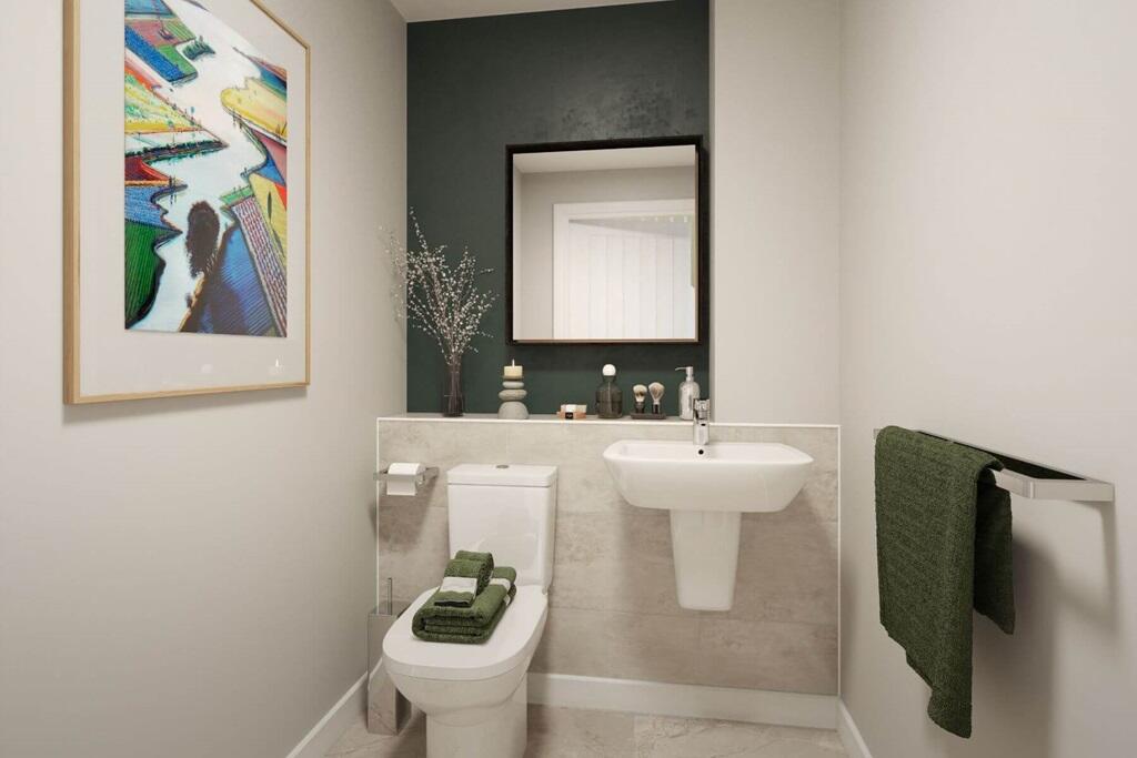 A cloakroom is a welcome addition to the ground floor