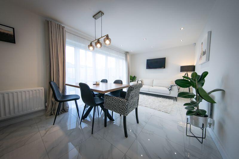 Dining and living space