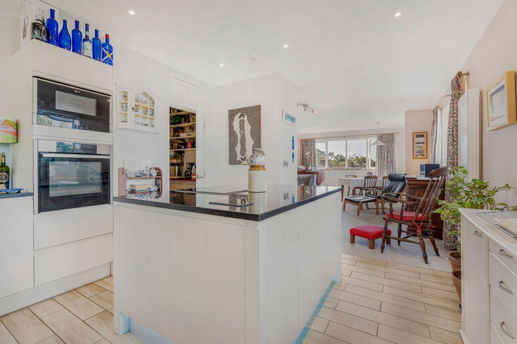 Kitchen into dining room