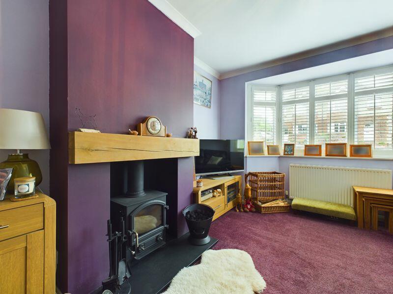 Log burner in sitting room 