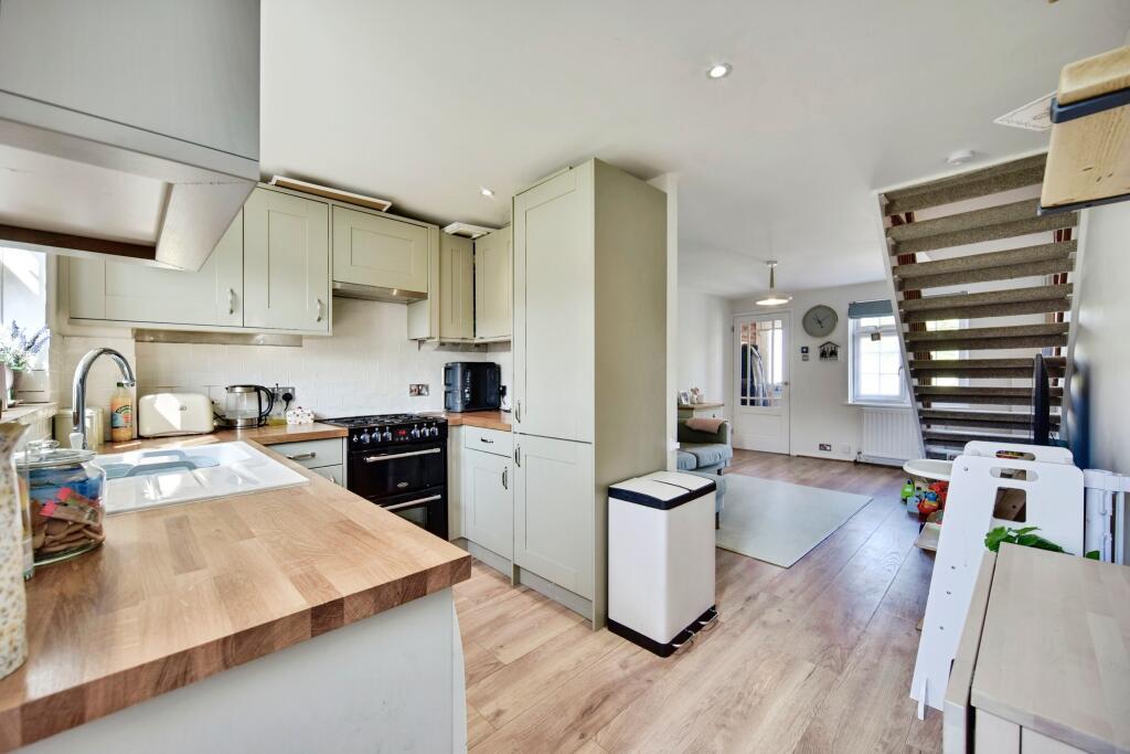 Modern Kitchen With Open Plan Lounge View