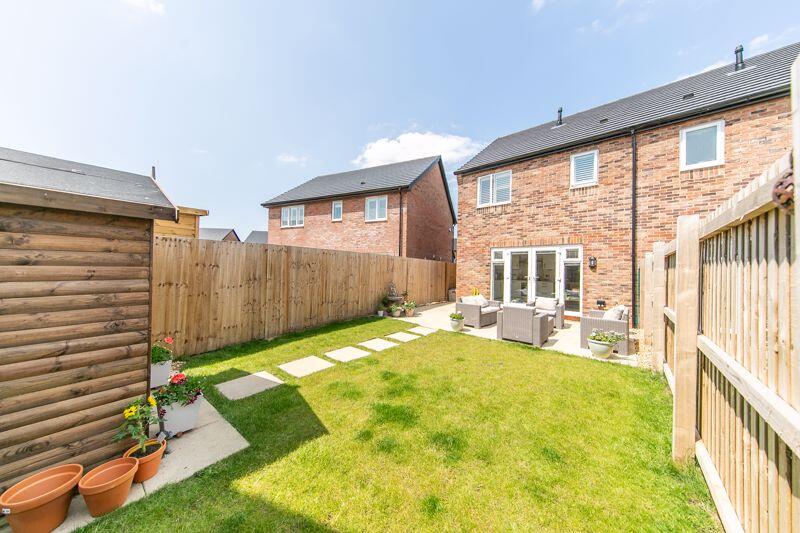 Neatly landscaped private garden