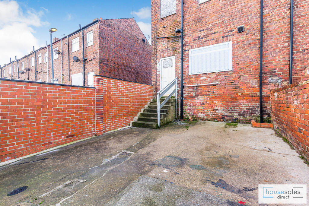 Rear of property