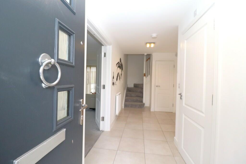 hallway with fron...