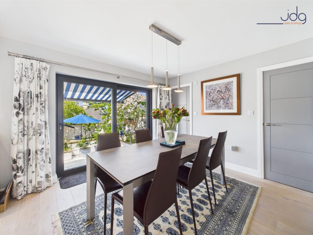 Kitchen Diner with Wide Sliding Patio Doors