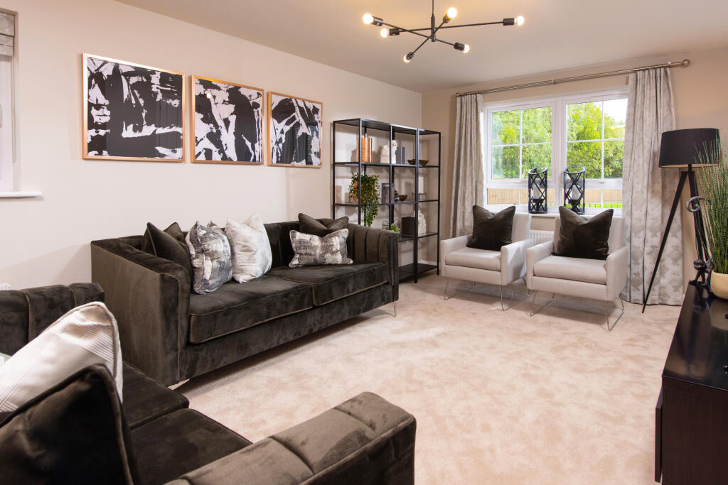 Internal image of the living room in the Hale housetype