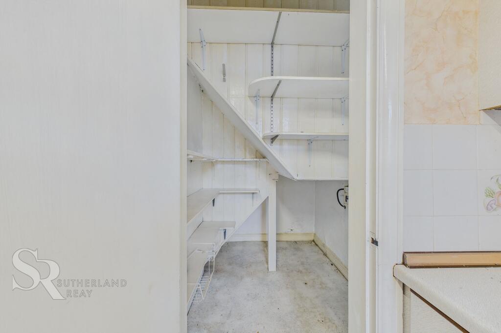 Under Stairs Pantry Space