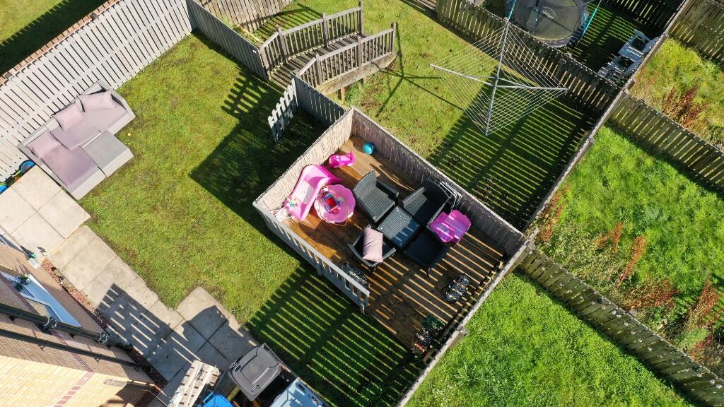 Aerial rear garden