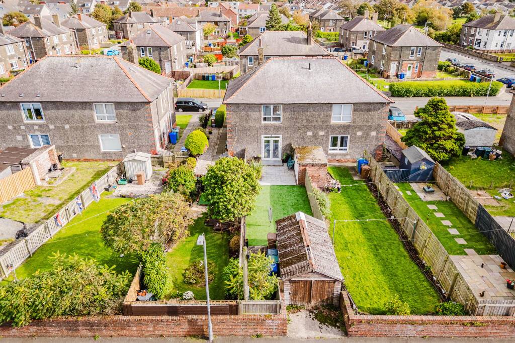 Elevated rear garden