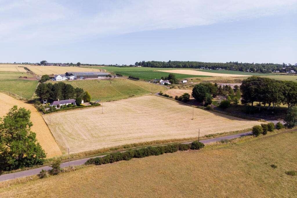 Aerial of Cottage &amp; Land