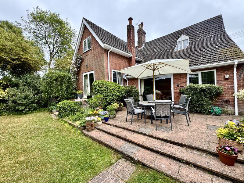 Patio area and rear of house