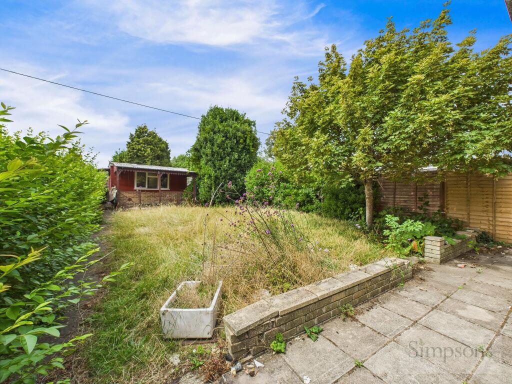 REAR GARDEN AND PATIO