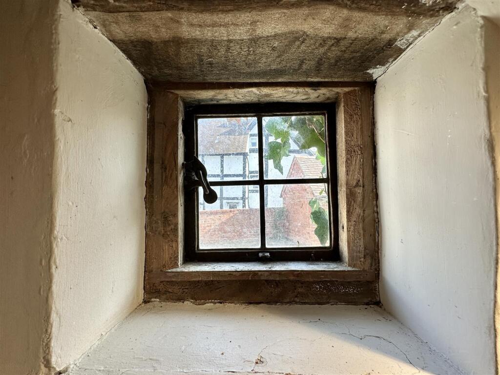 window in bathroom