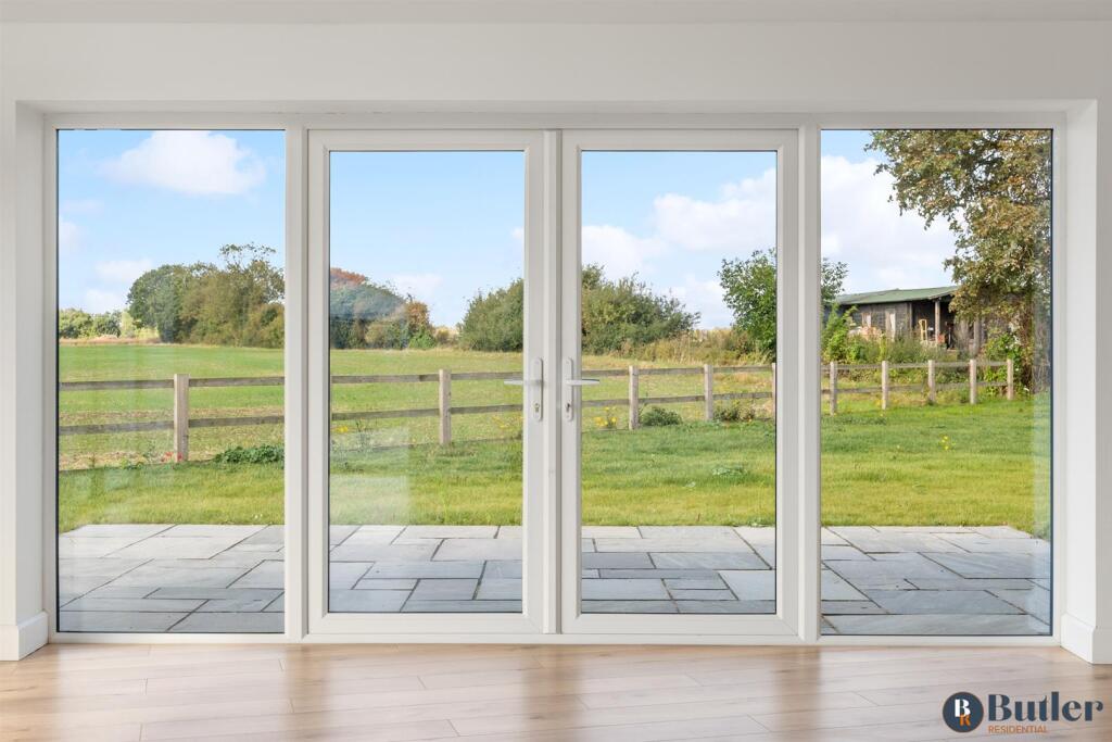 French doors out to the patio