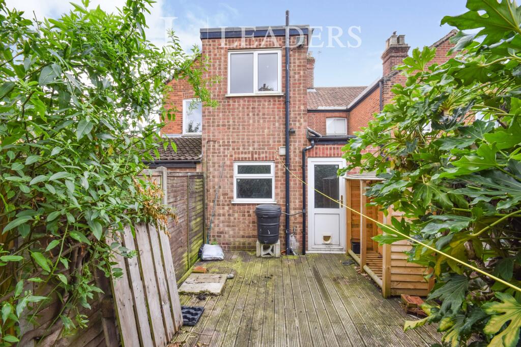 Rear of property