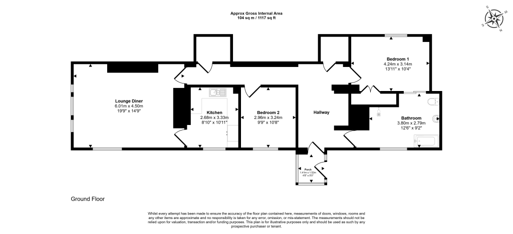 Flat C, Framlington House, Framlington Place, Newcastle Upon Tyne, NE2 4AB