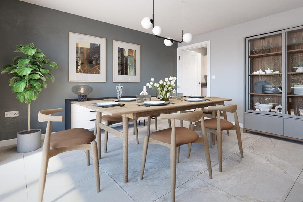 Plenty of space for a 6 seater table