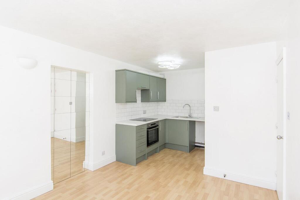 Open plan lounge and kitchen