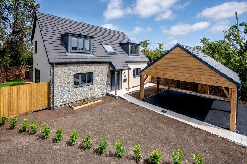 Front elevation and car port