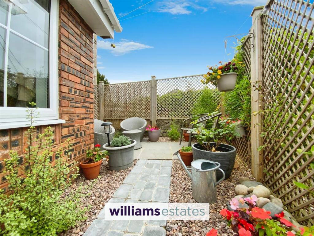 sunny aspect sitting area