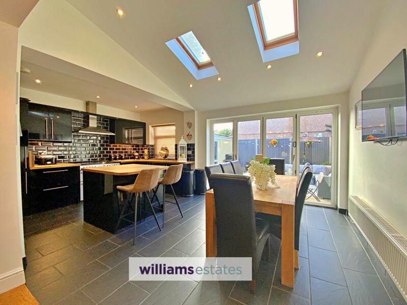 open plan kitchen diner