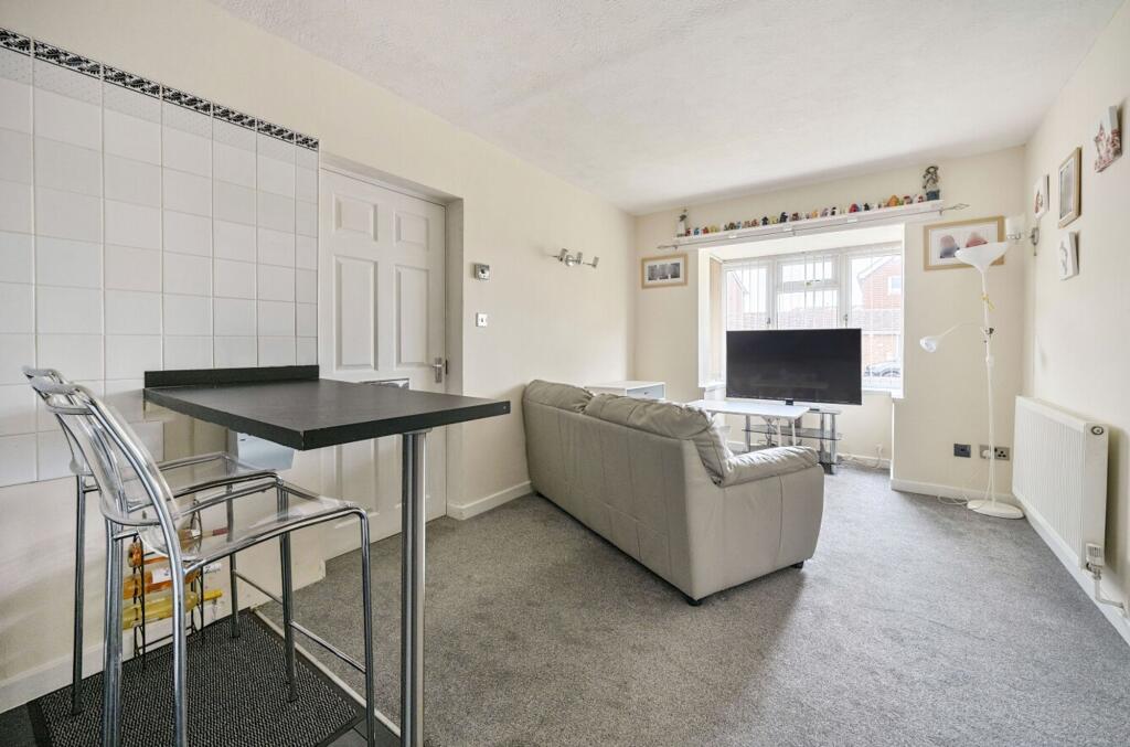 Open plan living room and kitchen