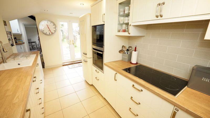 Opening to the patio and garden