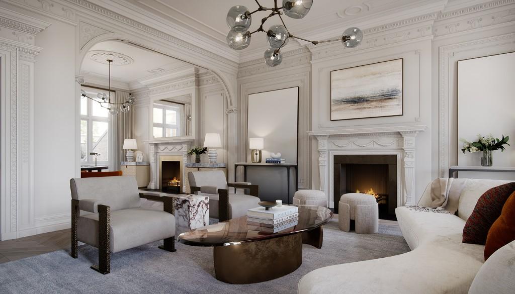 Reception room CGI