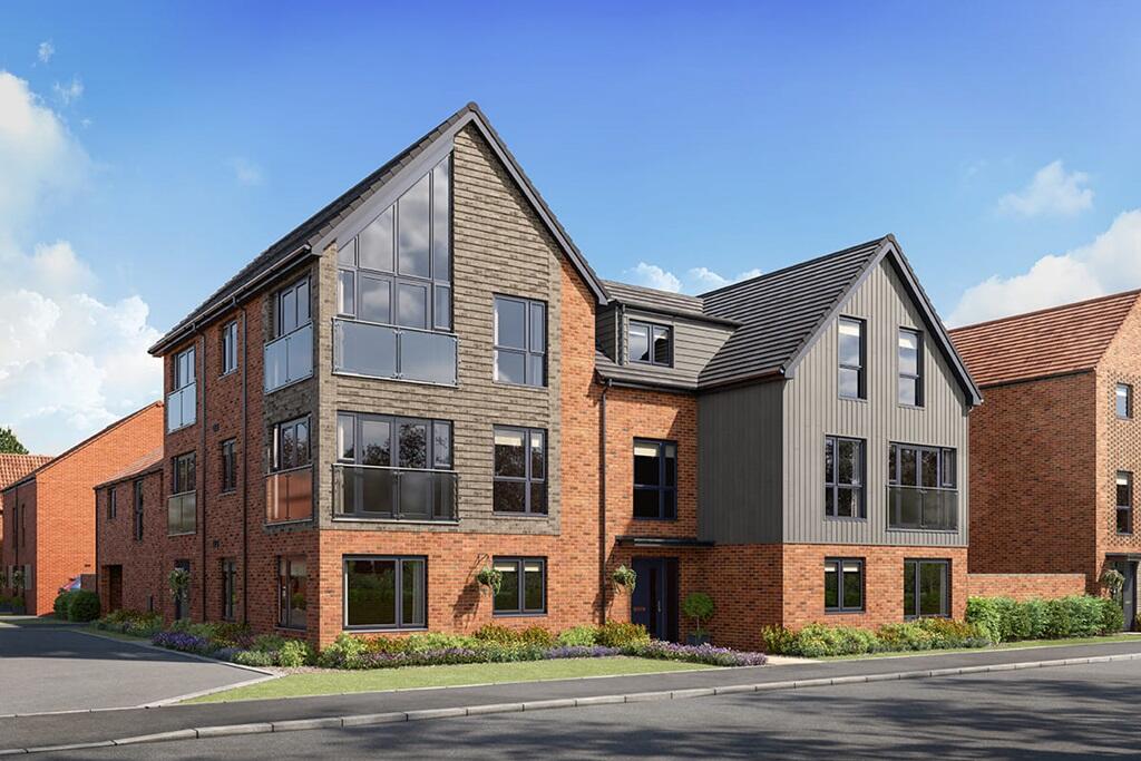 A typical apartment block at Auster Place