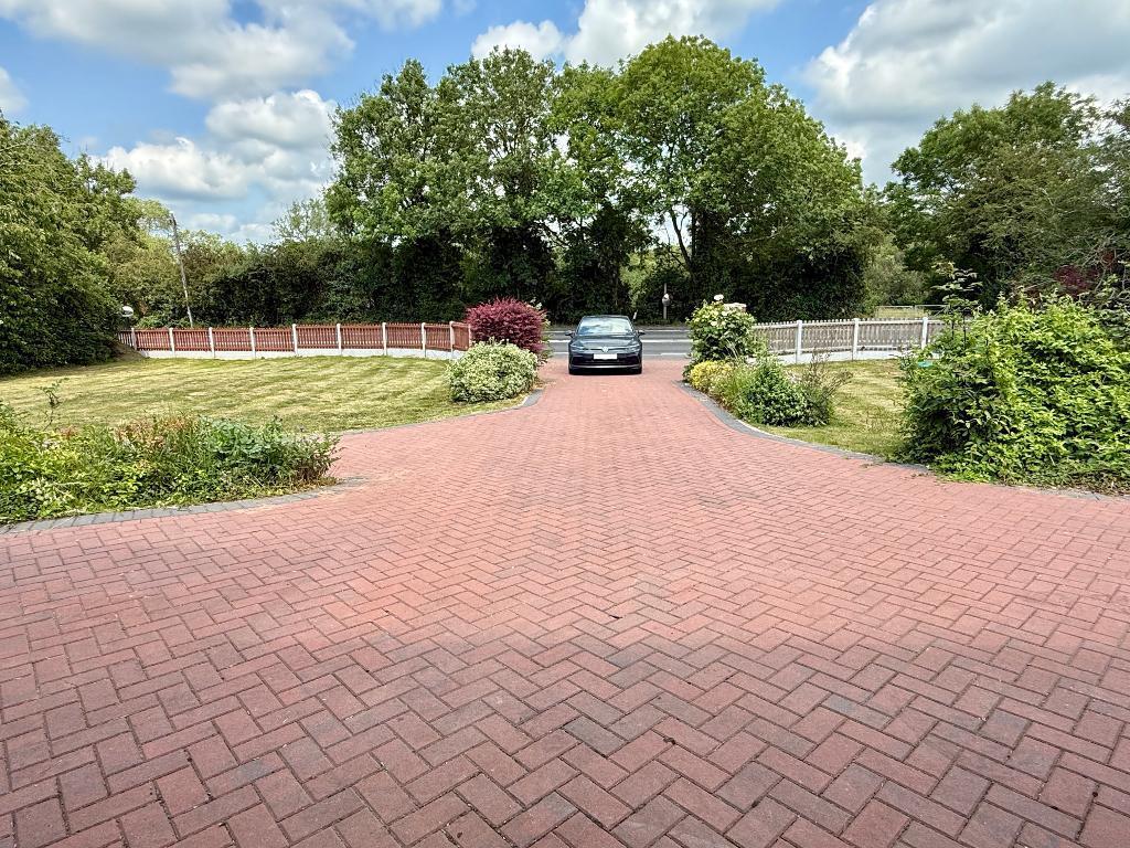 New block paved driveway