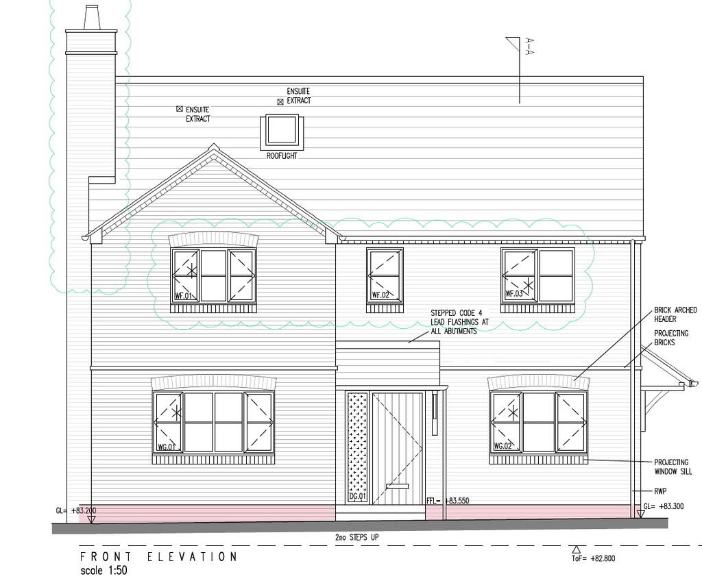 Plot 1 front elev...