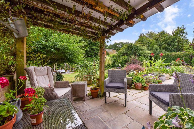 Seating area in rear garden
