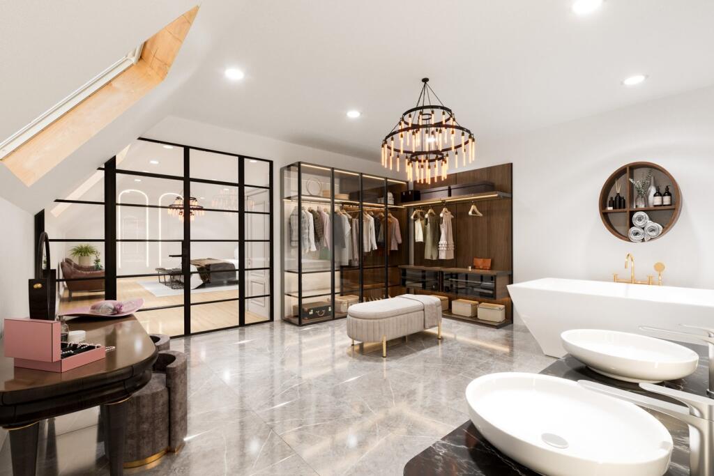 CGi of Loft room En-Suite