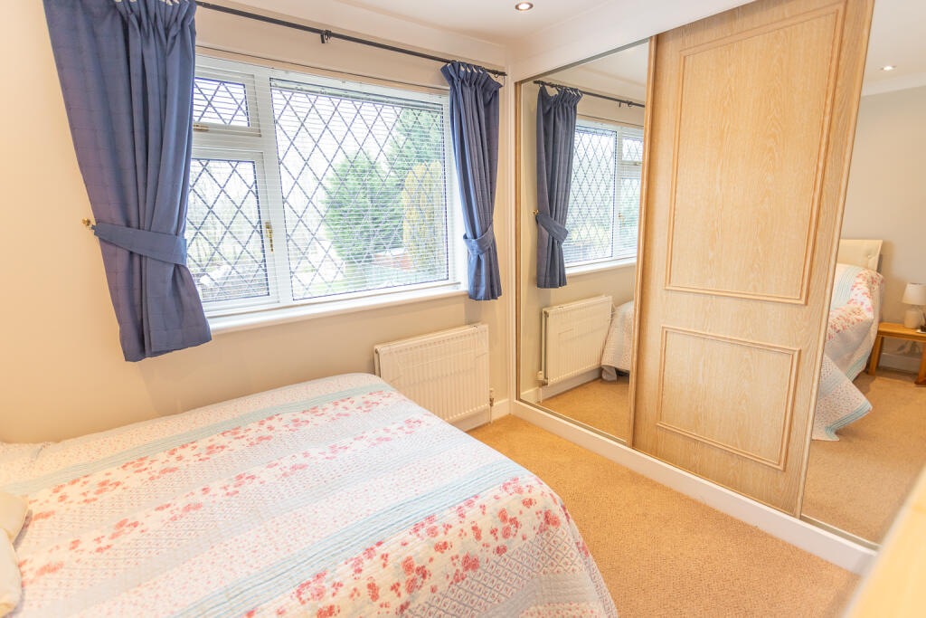 Bedroom 2 with fitted wardrobes