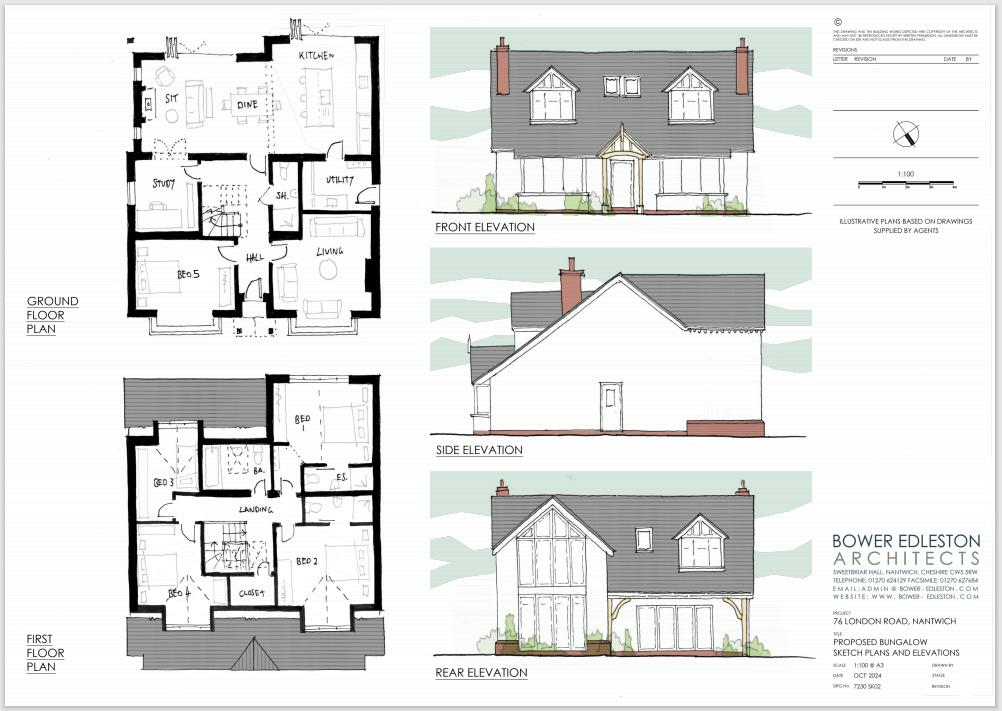 76 London Road - proposed bungalow sketch plans.PN