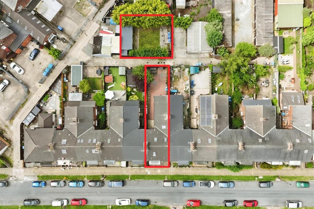 Aerial view of the property