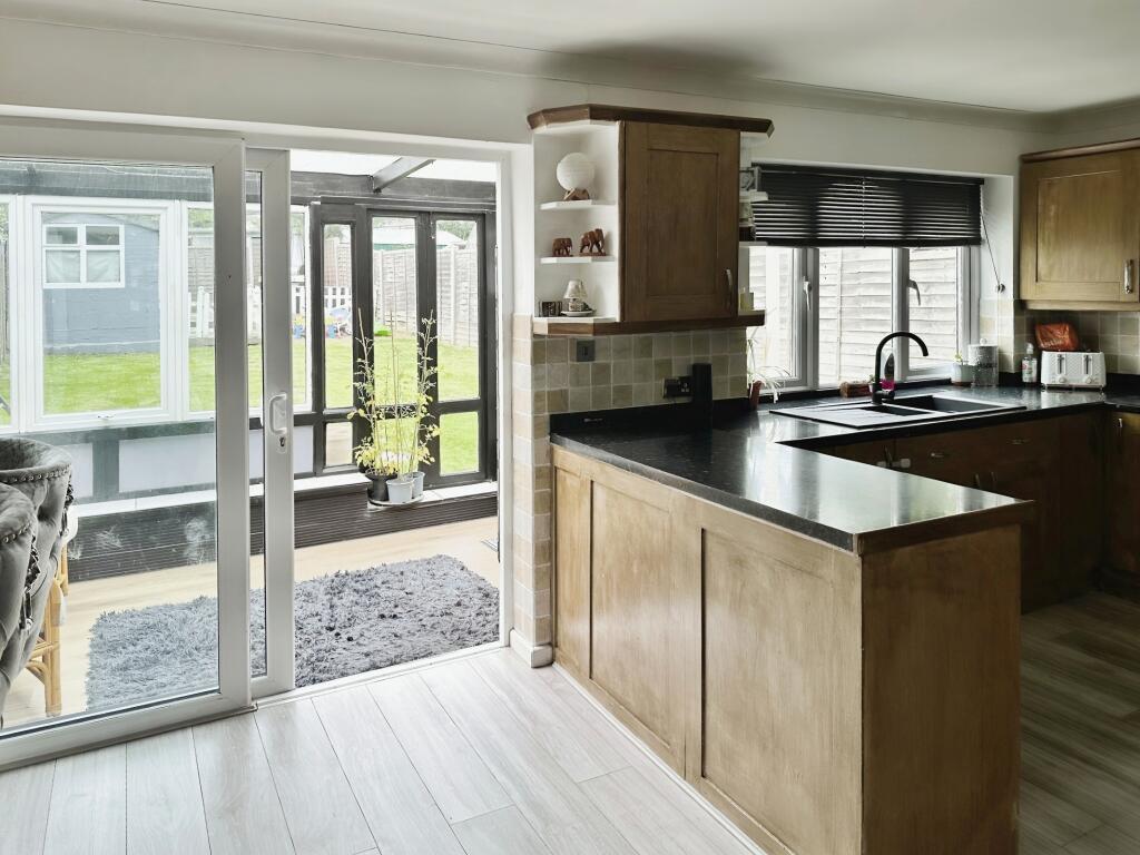 Kitchen With Conservatory View