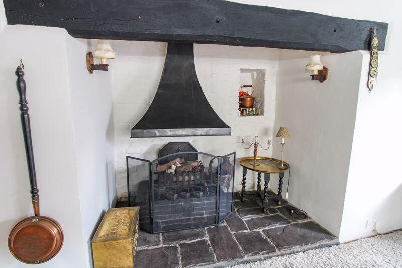 Lounge fireplace
