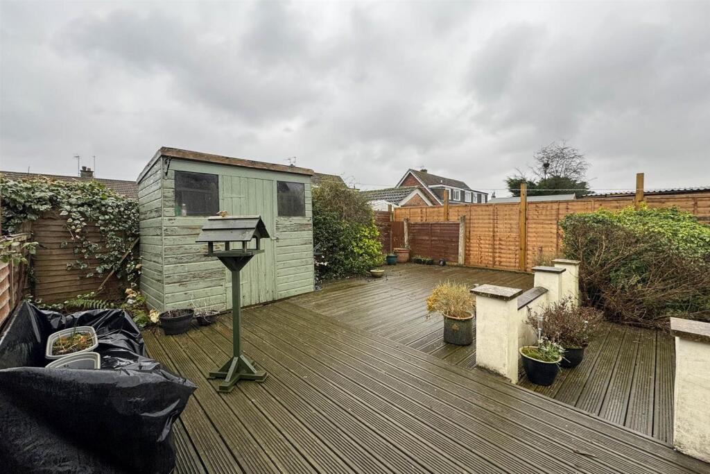 Decked patio