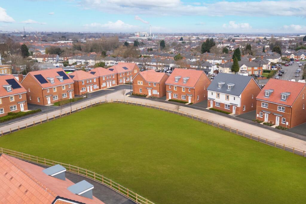 External drone shot of The Elms in Birmingham