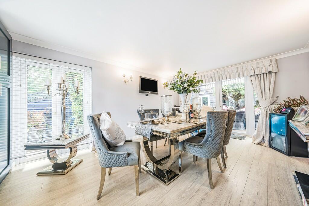 grey dining area ...