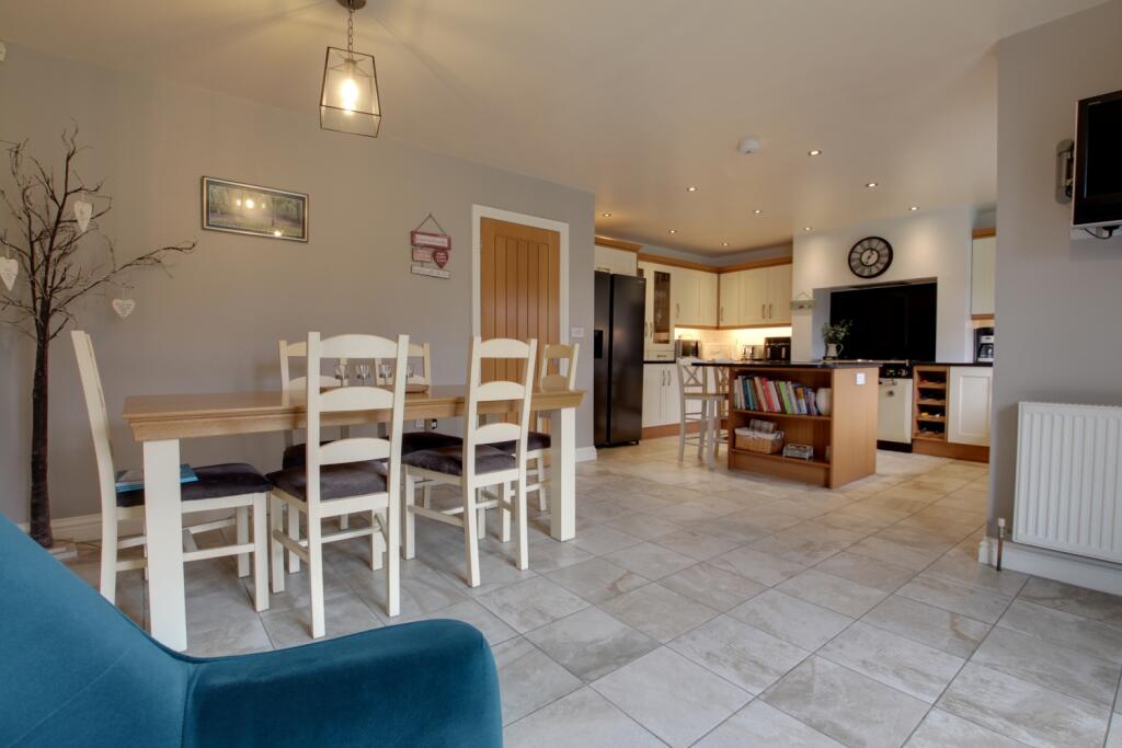 Living and dining areas