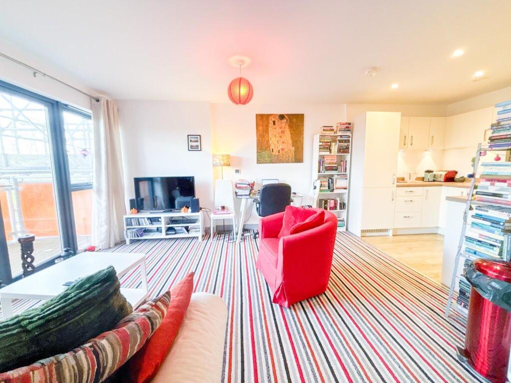 Open plan kitchen and living area