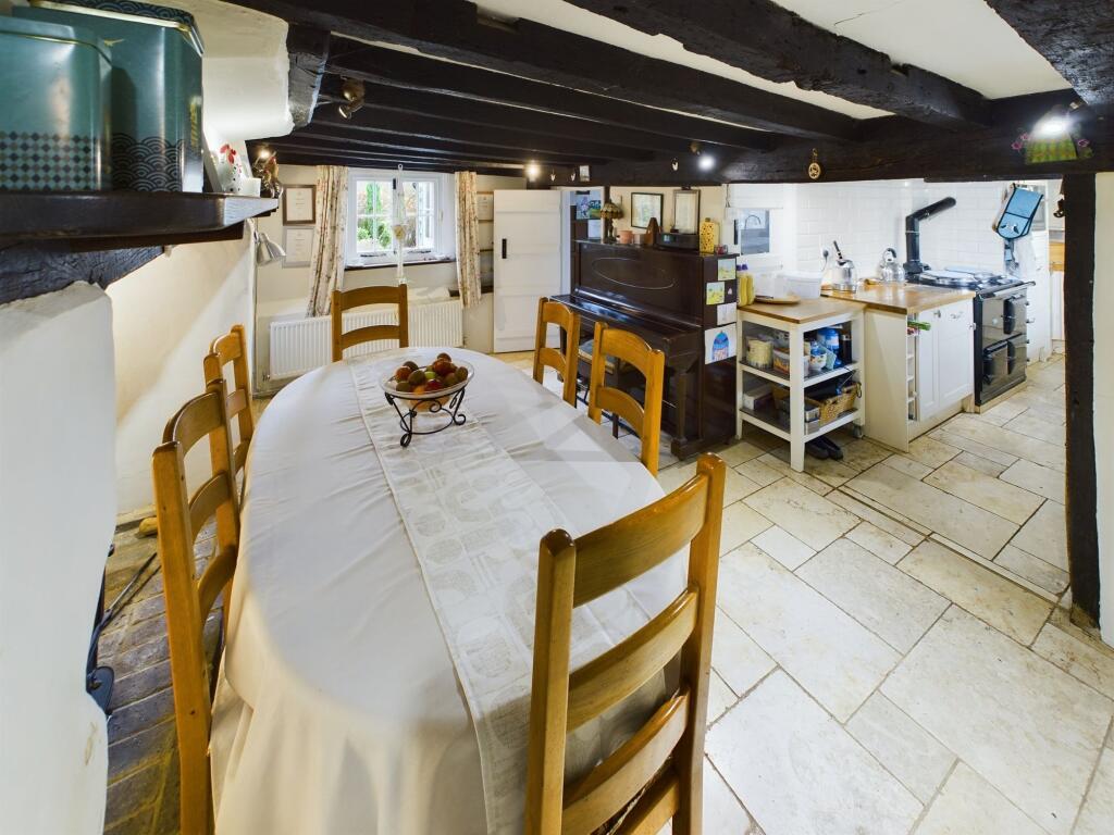 dining room and kitchen