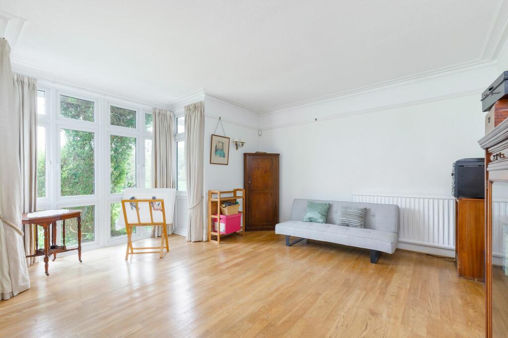 Living room overlooking garden