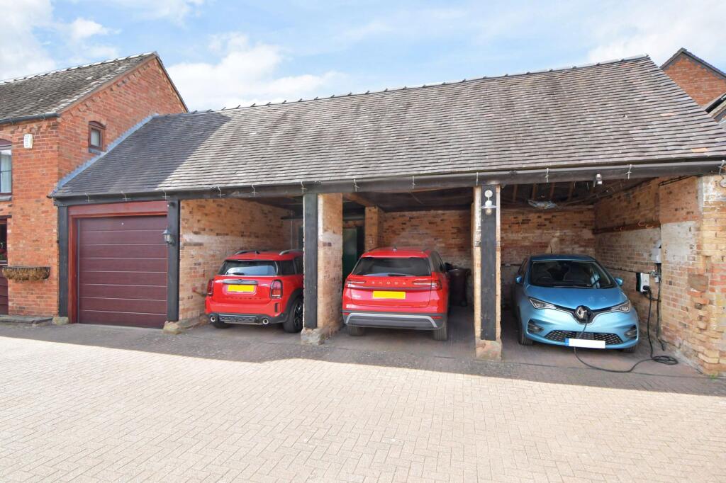 2 Open fronted garages