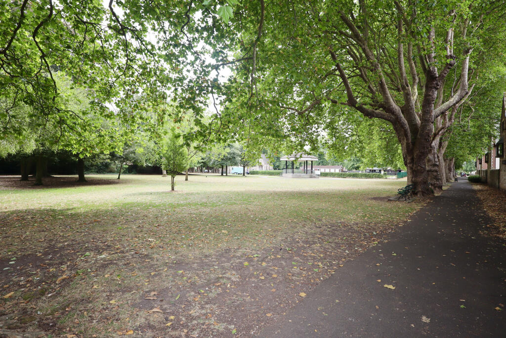 Adjacent park grounds