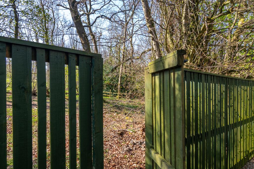 Gate to access woodlands