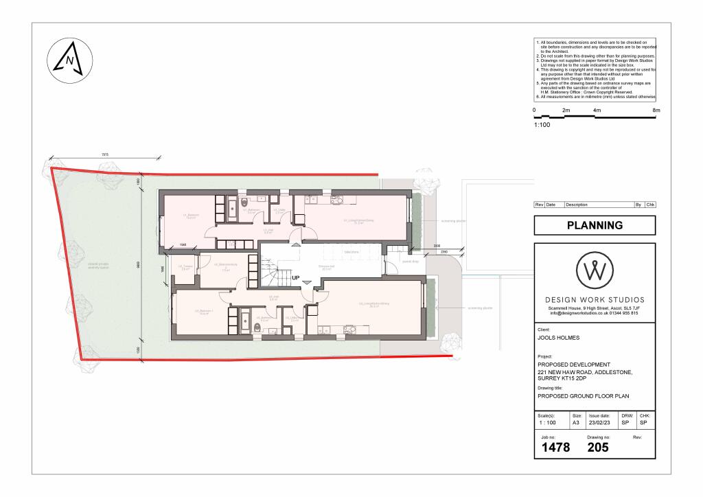 Land on the west side of 221 New Haw Road, Addlestone, Surrey, KT15 2DP
