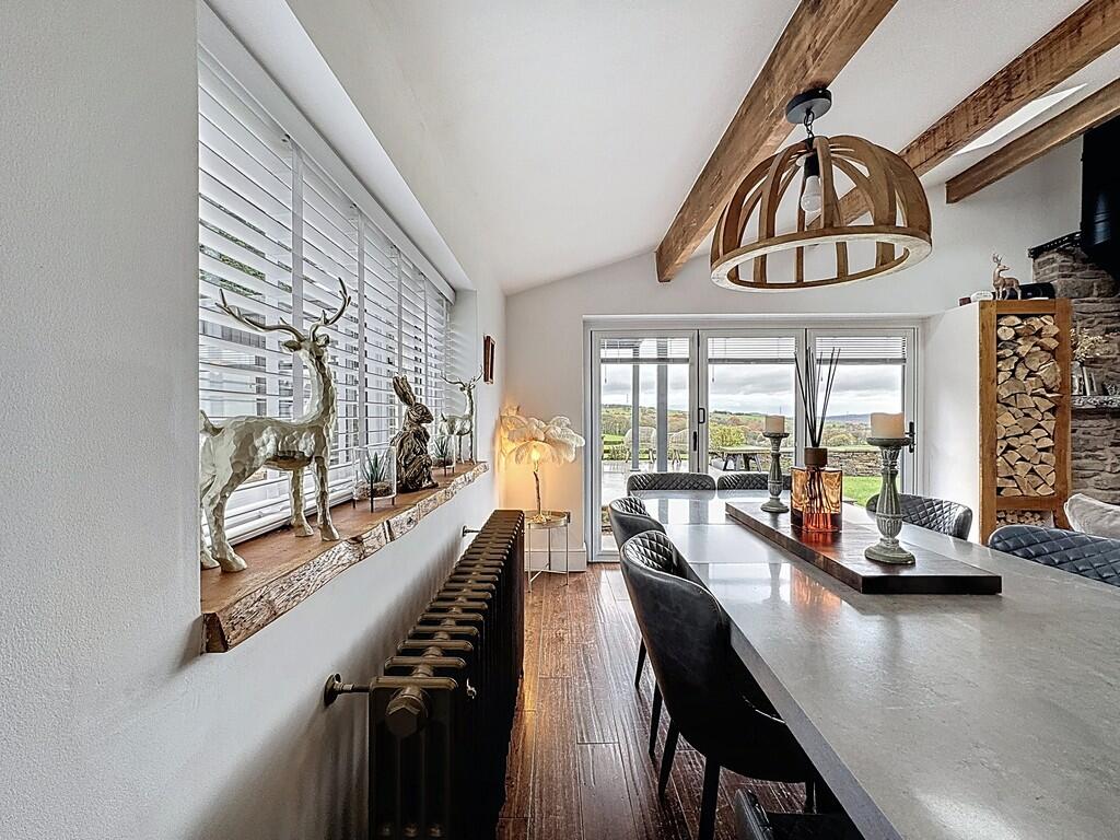 Dining area and b...